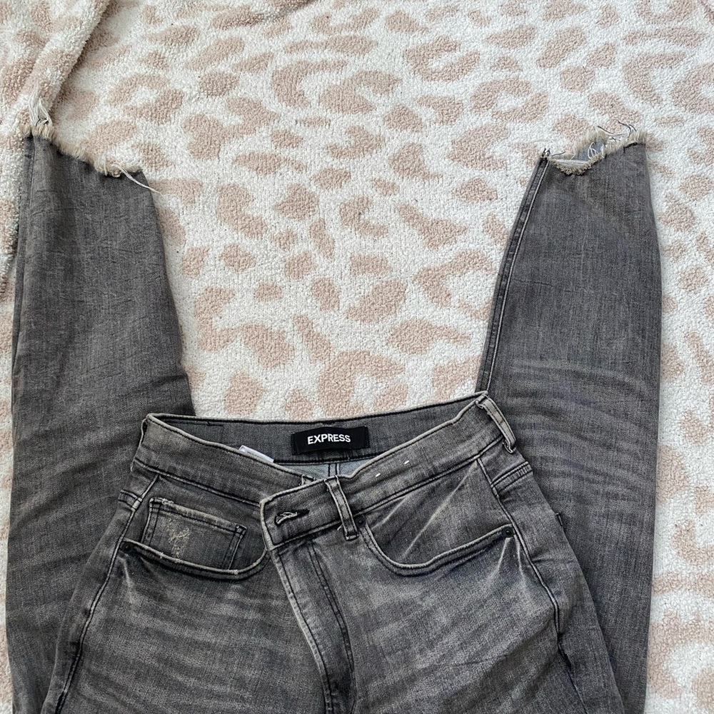 Express Women's Gray Jeans